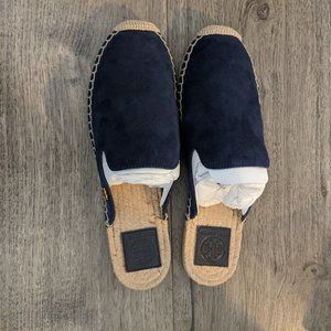 NEW Tory Burch Max Suede Espadrille Slide Sandals